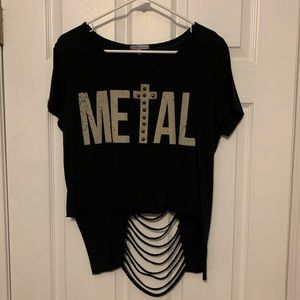 Metal Crop Top